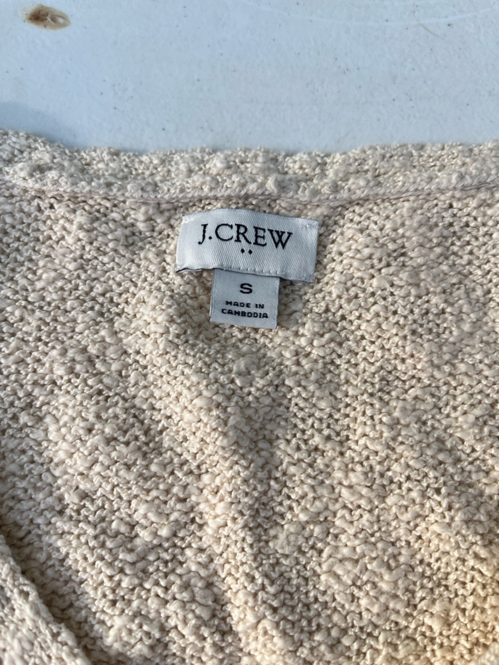 J. Crew Neutral Textured V-Neck Knit Tank - Picture 2 of 3